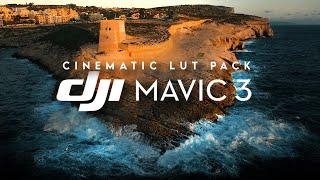 DJI MAVIC 3  CINEMATIC LUT PACK for D-LOG 10Bit Drone Footage  FREE LUTs 