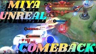 UNREAL Comeback MIYA Mobile legendsMiya best build 2021WTF MOMENTS MLBB 2021NEXT 2.0 UPDATE