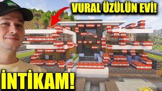 VURAL ÜZÜLÜN EVİNE 100 TNT İLE TUZAK KURDUM KENDİSİNE PATLATTIRDIM K*FÜR ETTİ Minecraft #45