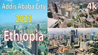 Addis Ababa City  Ethiopia 4K By Drone 2023