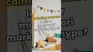 CALMING CORNER Legit or Montessori  Gentle Parenting Hype? #montessori #gentleparenting #tantrums