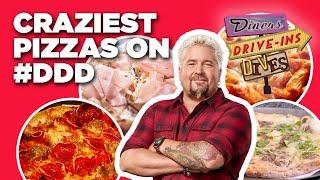 Top 15 Craziest Pizzas on #DDD with Guy Fieri  Diners Drive-Ins and Dives  Food Network