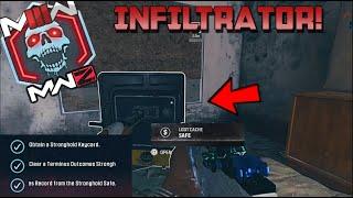 MWZ INFILTRATOR STRONGHOLD KEYCARD RETRIEVE TERMINUS OUTCOMES RECORDS FROM THE STRONGHOLD SAFE MW3