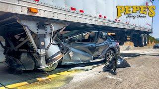 Fast and Furious Gone Wrong Car Stuck Under Trailer