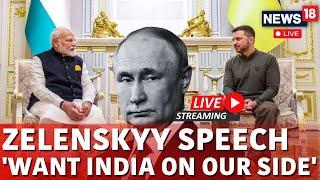 PM Modi In Ukraine  President Zelensky Speech Live  Russia Ukraine War  PM Modi Meets Zelensky