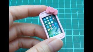 DIY Miniature Craft - Mini Kitty Phone #Shorts #miniature #dollhouse