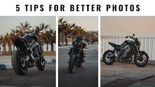 5 PHOTOGRAPHY TIPS For Your Motorcycle  Yamaha MT09 2021