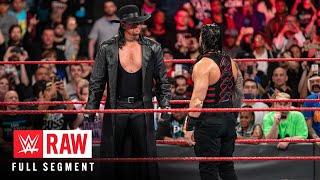 FULL SEGMENT — The Undertaker challenges Roman Reigns Raw March 6 2017