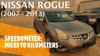 Nissan Rogue - Change Odometer from Miles to Kilometers KM 2007 - 2013