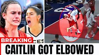 Caitlin Got Hit And Here Is What Happened Next  Indiana Fever vs Las Vegas Aces Highlights #wnba