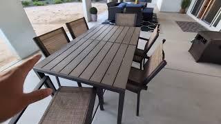 Devoko Patio Dining Set 7 Piece Outdoor Furniture with Rectangular Table Review