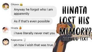HINATA LOST HIS MEMORY?  Haikyu Text