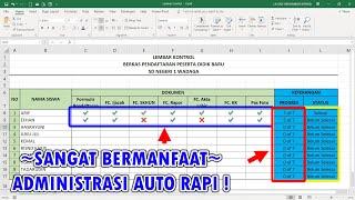 Cara Membuat Checklist Otomatis di Excel - Lembar Kontrol Pelaporan