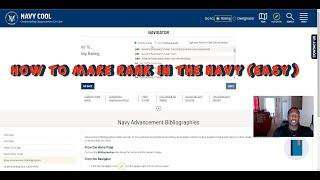 How to make rank in the Navy E 4  - E 7 Passing the Advancement Exam