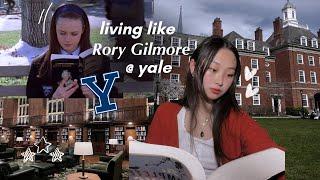 yale student lives like rory gilmore for a day. ️  study vlog good food reading