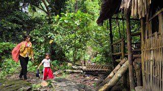 After many incidents the woman and the child returned to their house in the forest to live