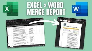 Create Word Reports from Excel Spreadsheets How to use Merge