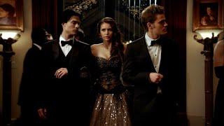 TVD 3x14 - Elena arrives at the Mikaelsons ball  Delena Scenes HD