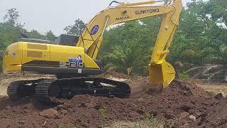 ประเดิมงานวันแรก เร็วจัด SUMITOMO SH210-F6 แกะมาใหม่ excavator