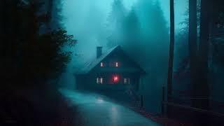 Heavy Rain & Crackling Thunder Sounds in a Dark Forest┇Soothing Sounds of Night Rain & Cozy Ambience