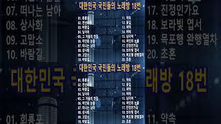 대한민국 국민들의 노래방 18번 20곡  꽃길 고맙소 바람길 천년바워 회콩조 님이여 약속 님이여 사랑 참 상사화 공 인생 월 월 물 엄마