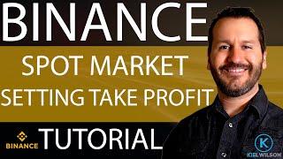 BINANCE - SETTING TAKE PROFIT LIMIT ORDER - TUTORIAL - SPOT MARKET