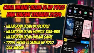 CARA MENGHILANGKAN IKLAN DI HP POCO TERBARU 2024  CARA BLOKIR IKLAN YANG MUNCUL DI LAYAR HP