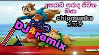 Aparada parada jeewithe oya chipmunks version