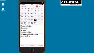 Termine vom iPhone nicht in FLOWFACT  CRMPRO