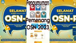 Cara Buka Pengumuman Pemenang OSN 2023 Se-Indonesia dan luar Negeri