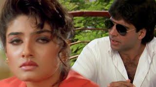 Raveena Tandon ने Akshay Kumar को किया प्रपोज  Romantic Scene  Mohra Hindi Movie 1993  HD