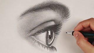 How to Draw an Eye from the Side  #StayHome and Draw #WithMe