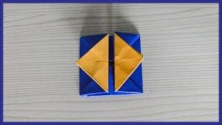 How To Make A Paper Gift Box With Flaps - Origami Gift Box With Flaps - Paper Activity