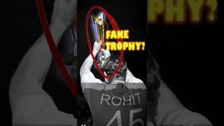 Fake Trophy given to Indian Cricket Team by ICC  Rohit Sharma Emotional #trending #cricket #icc