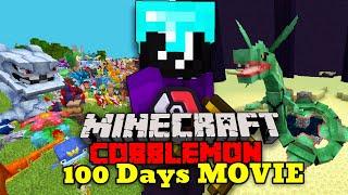 I Spent 100 Days in Minecraft Cobblemon Full Movie