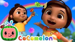 Ninas Rainbow Colors Song  Learn Spanish with Ninas Familia  CoComelon Nursery Rhymes & Songs