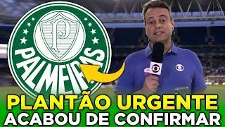 BOMBA NESTA NOITE DIRETORIA SOLTA INFORMAÇÃO ÚLTIMAS NOTÍCIAS DO PALMEIRAS