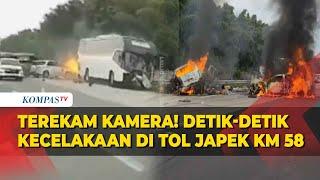 Terekam Kamera Detik-Detik Kecelakaan Maut di Tol Jakarta-Cikampek KM 58