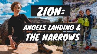 ZION NATIONAL PARK  ANGELS LANDING  THE NARROWS  Lesbian Travel Couple Vlog 2021