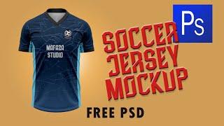 How to make a Jersey mockup design using Photoshop  FREE PSD