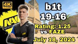 NAVI b1t 19-16 vs FaZe mirage  Esports World Cup 2024  July 19 2024 #cs2 #pov