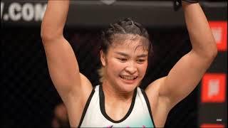 Stamp Fairtex to fight Angela Lee after beating Ritu Phogat via armbar does a victory dance