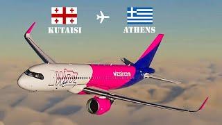 Kutaisi  Athens  ქუთაისი  ათენი Wizz Air Airbus A320