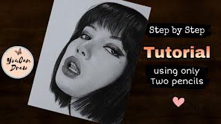 How to draw Blackpink Lisa Drawing - step by step  Tutorial  YouCanDraw