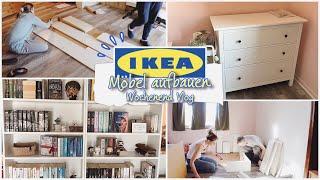 Wochenend Vlog  IKEA Möbel aufbauen  Room make over  neue Bücherregale  Alltag