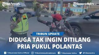 VIRAL Video Seorang Pria Pukul Anggota Satlantas Polres Manokwari di Pinggir Jalan