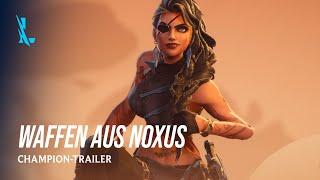 Waffen aus Noxus  Champion-Trailer – League of Legends Wild Rift