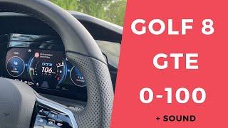 Golf 8 GTE acceleration 0 100  0-60 & Sound Launch Control start