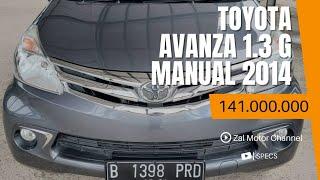 TOYOTA AVANZA 1.3 G MANUAL 2014 141 JT KM 29RB SPECS MOBIL BEKAS INDONESIA