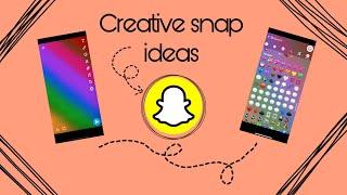 Creative snap ideas-must watch #snapchat#snapideas